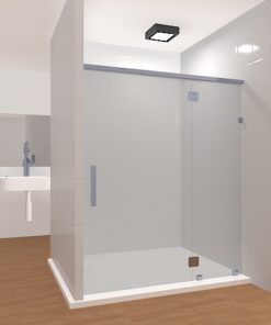 Inline Frameless Glass Shower Layout 11