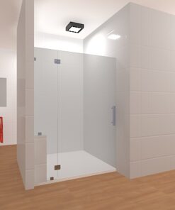 Inline Frameless Glass Shower Layout 13