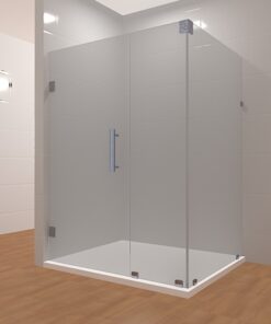 90 Degree Frameless Glass Shower Layout 2