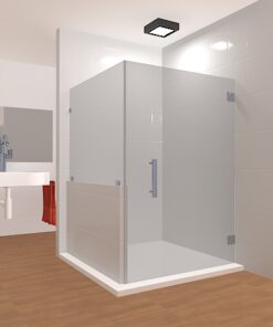 90 Degree Frameless Glass Shower Layout 7