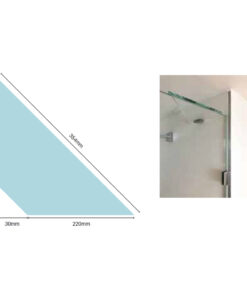 250mm Glass Shower Shelf
