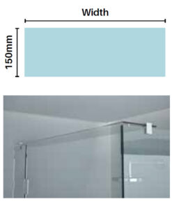 8mm Glass Brace Panels For Glass Header Bars Or Shelving
