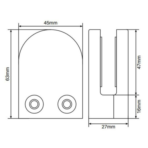 D-front Flat-Back Clamp - Image 2