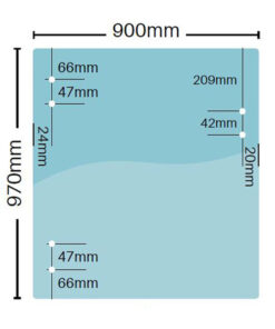 Master Range 8mm Balustrade Gate 970mm(H) x 900mm(W)