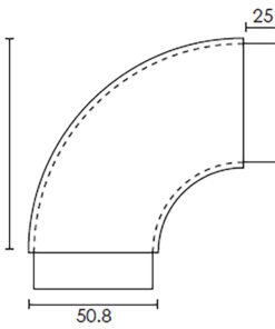Modular 50mm Round Arc-Corner Joiner