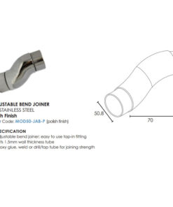 Modular 50mm Round Adjustable Bend Joiner