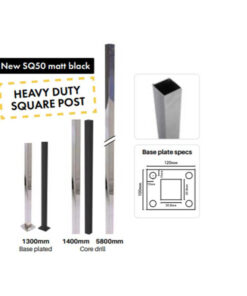 Square Post/Handrail 50x50mm Heavy Duty