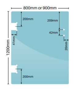 12mm Polaris Glass To Glass Gate Panel