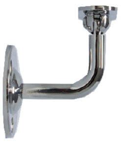 Modular 50mm Round Rail Support - Wall Mounted - With Swivel Flat Saddle