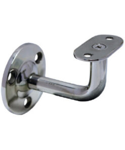 Modular 50mm Round Rail Support - Wall Mounted - With Fixed Flat Saddle