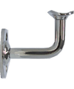 Modular 50mm Round Rail Support - Wall Mounted - With Fixed Curved Saddle