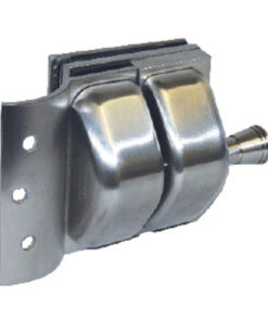Master Range Round Post To Glass Gate Full Stainless Steel Latch